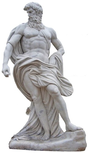 Casa Padrino Antik Stil Marmor Skulptur Mann Grau H. 215 cm