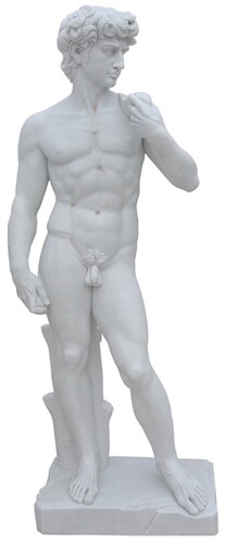 Casa Padrino Antik Stil Marmor Skulptur Mann Grau H. 180 cm