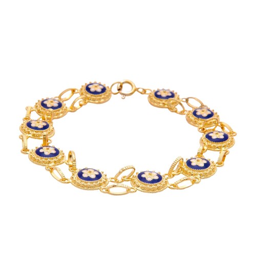 Casa Padrino Armband Caramujos aus Vergoldetem Silber