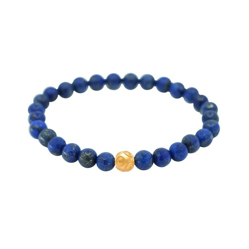 Casa Padrino Armband Conta de Viana aus 19,2Kt Gold mit Lapislazuli