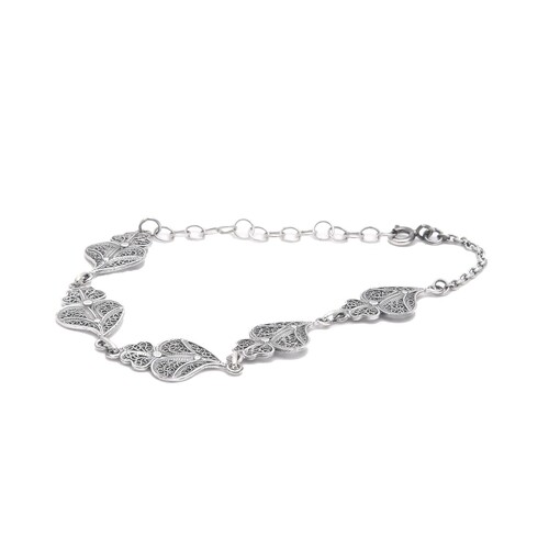 Casa Padrino Armband F�nf Herzen von Viana aus Sterlingsilber