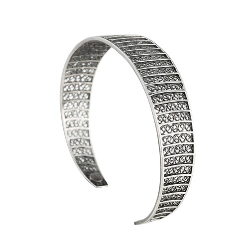 Casa Padrino Armband Kreise aus Sterlingsilber