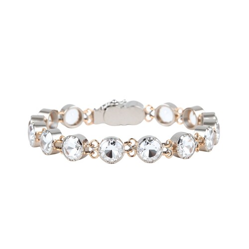 Casa Padrino Armband Riviera Bergkristall aus Silber und Gold