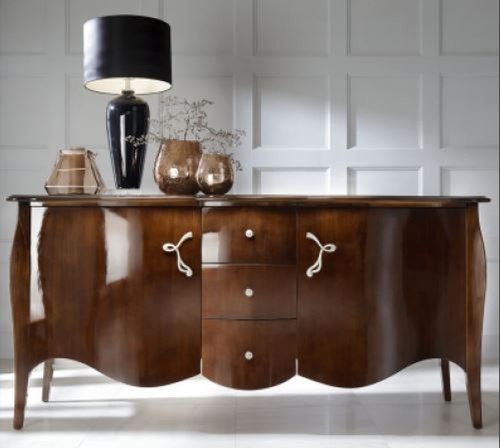 Casa Padrino Luxus Barock Kommode Braun 201 cm - Sideboard Art Deco M�bel 