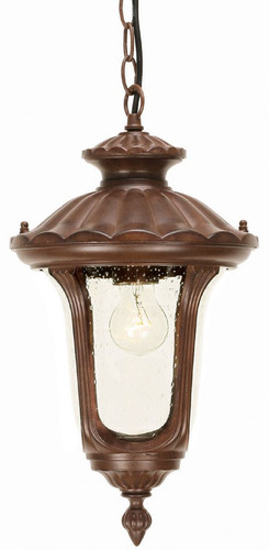 Casa Padrino Barock Au�enh�ngeleuchte Rostfarben  23,5 x H. 43,5 cm - Nostalgische Balkon Garten Terrassen Au�enleuchte - Nostalgische Au�enbeleuchtung