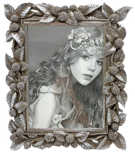 Casa Padrino Barock Bilderrahmen Antik Silber 10 x H. 15 cm - Prunkvoller Antik Stil Bilderrahmen - Wohnzimmer Deko - Schreibtisch Deko - Deko Accessoires im Barockstil