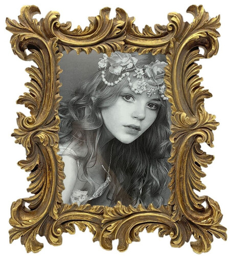 Casa Padrino Barock Bilderrahmen Antik Gold 13 x H. 18 cm - Antik Stil Bilderrahmen - Wohnzimmer Deko - Schreibtisch Deko - Deko Accessoires im Barockstil