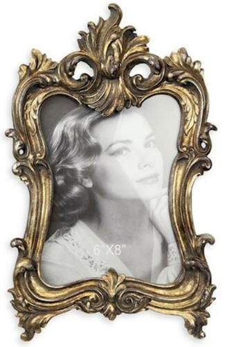 Casa Padrino Barock Bilderrahmen Antik Gold 20,8 x H. 33 cm - Prunkvoller Antik Stil Bilderrahmen - Deko Accessoires im Barockstil