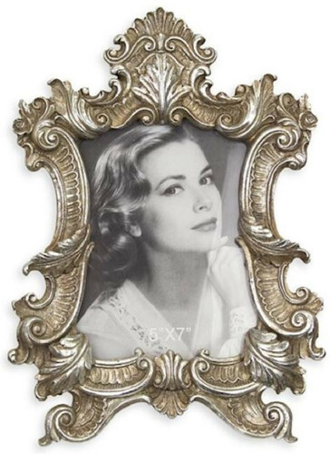 Casa Padrino Barock Bilderrahmen Antik Silber 21,5 x H. 29,9 cm - Antik Stil Bilderrahmen - Barock Deko Accessoires