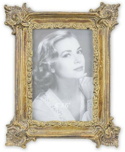 Casa Padrino Barock Bilderrahmen Antik Gold 17 x H. 21,6 cm - Antik Stil Bilderrahmen - Wohnzimmer Deko - Schreibtisch Deko - Deko Accessoires im Barockstil