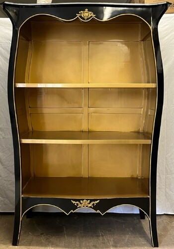 Casa Padrino Barock Regalschrank Schwarz / Gold - Barock M�bel