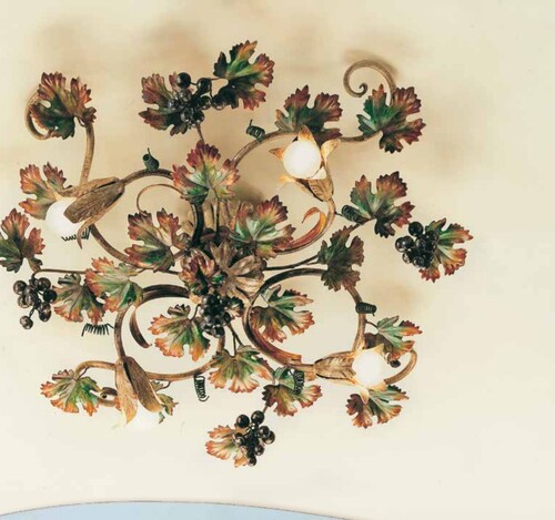 Casa Padrino Barock Deckenleuchte  65 x T. 20 cm 4-flammig - Handgefertigte Leuchte aus Italien - Barock Leuchten