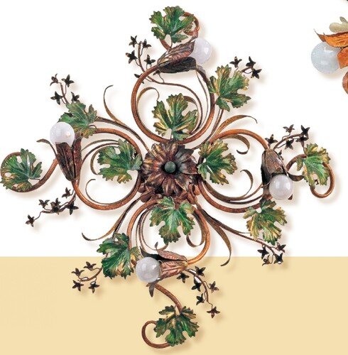 Casa Padrino Barock Deckenleuchte  65 x T. 20 cm 4-flammig - Handgefertigte Leuchte aus Italien - Barock Leuchten