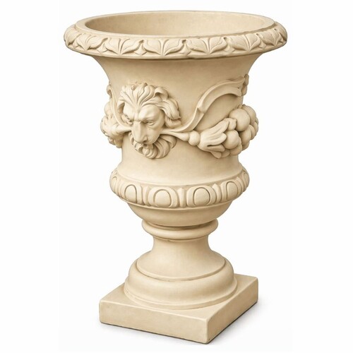 Casa Padrino Barock Blumentopf Beige  50 x H. 70 cm - Barock Garten Deko