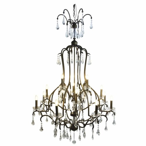 Casa Padrino Barock Kristall Kronleuchter Gold  120 x H. 160 cm - Barock Leuchten