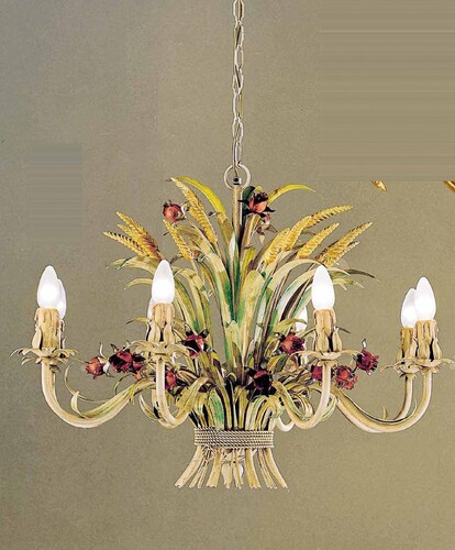 Casa Padrino Barock Kronleuchter  76 x H. 56 cm 8-flammig - Handgefertigte Leuchte aus Italien - Barock Leuchten