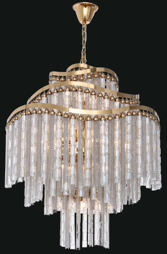 Casa Padrino Luxus Barock LED Kronleuchter Gold  80 x H. 90 cm - Prunkvoller Kronleuchter im Barockstil - Luxus Qualit�t