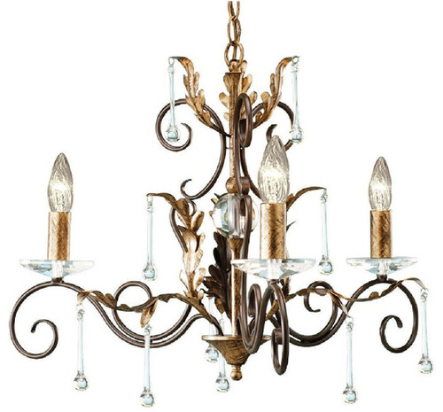 Casa Padrino Barock Kronleuchter Bronze / Gold  65 x H. 61 cm - Prunkvoller Barockstil Kronleuchter - Wohnzimmer & Hotel Kronleuchter - Barock M�bel - Barock Interior - Barock Leuchten