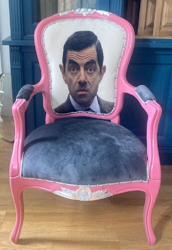 Casa Padrino Luxus Barock Salon Stuhl Face Grau / Rosa / Silber