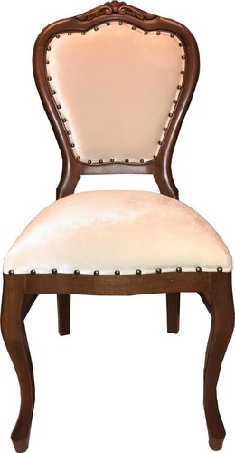 Casa Padrino Barock Luxus Esszimmer Stuhl Braun / Creme Samtstoff Mod2 - Barock M�bel