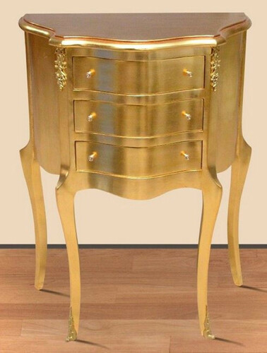 Casa Padrino Barock Kommode mit 3 Schubladen Gold - M�bel