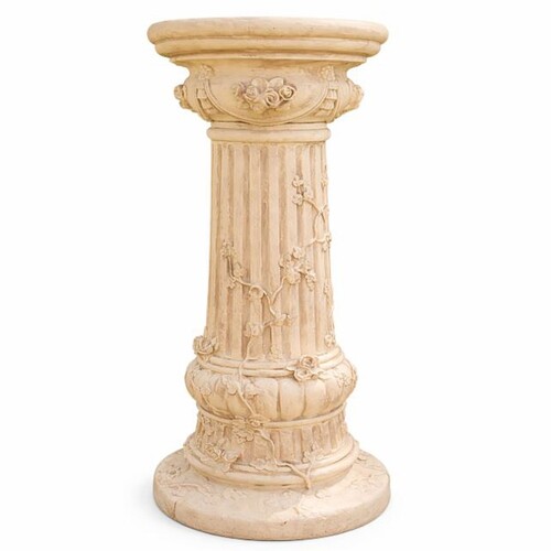 Casa Padrino Barock S�ule Beige H. 78 cm - Barock Garten Deko Accessoires