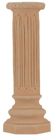 Casa Padrino Barock S�ule Terracotta  31 x H. 86 cm - Handgefertigte Keramik Deko S�ule - Barock Garten Terrassen Deko