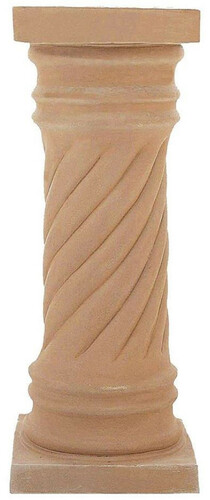 Casa Padrino Barock Sule Terracotta 40 x 40 x H. 120 cm - Handgefertigte Keramik Deko Sule - Barock Garten Terrassen Deko