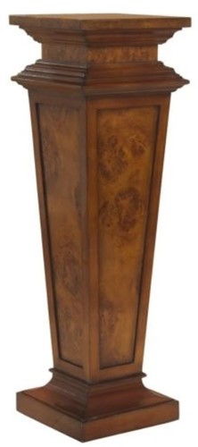 Casa Padrino Luxus Barock S�ule Braun 33 x 33 x H. 105 cm - Edle Deko S�ule aus hochwertigem Wurzelholz - Barock Deko Accessoires