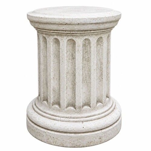 Casa Padrino Barock Sockel Wei�  47 x H. 58 cm - Garten & Terrassen Deko Accessoires - Made in Italy