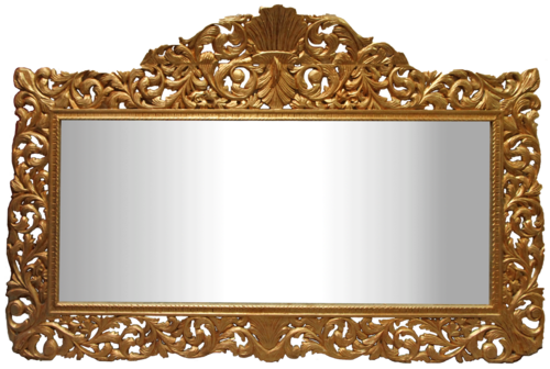 Casa Padrino Barock Wandspiegel Gold 290 x H. 160 cm - Handgeschnitzter Garderoben Spiegel - Barock M�bel