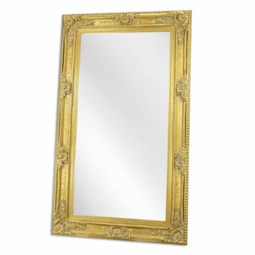 Casa Padrino Barock Spiegel Gold H. 217 cm - Barockstil Wandspiegel