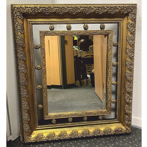 Casa Padrino Barock Spiegel Antik Gold H. 87 cm - Barockstil M�bel