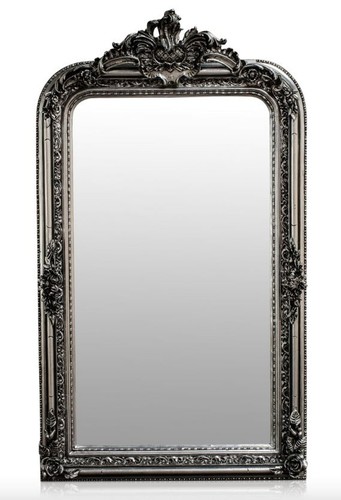 Casa Padrino Barock Spiegel Silber Antik Stil 90 x H. 160 cm - Wandspiegel M�bel