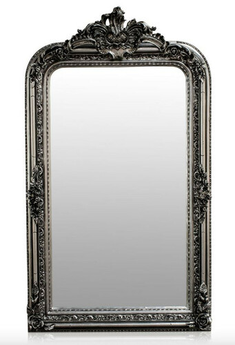 Casa Padrino Barock Spiegel Silber Antik Stil 90 x H. 160 cm - Wandspiegel M�bel
