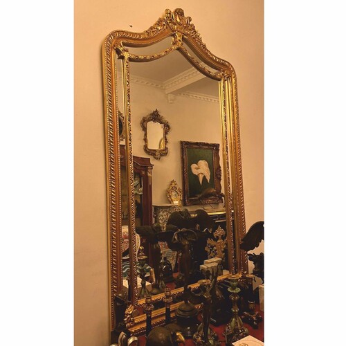 Casa Padrino Barock Spiegel Gold H. 200 cm - Prunkvolle Barock M�bel