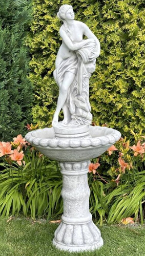 Casa Padrino Barock Springbrunnen Grau  63 x H. 152 cm