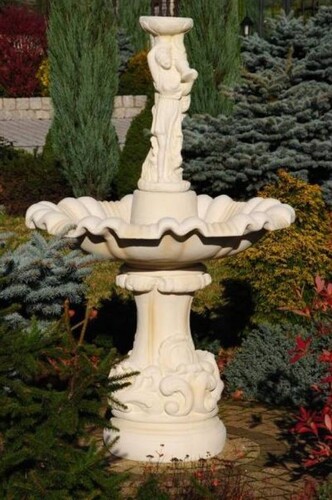 Casa Padrino Barock Springbrunnen Sandfarben  100 x H. 157 cm