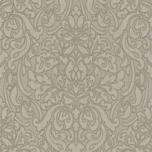 Casa Padrino Barock Textiltapete Braun / Grau 10,05 x 0,53 m - Deko Accessoires