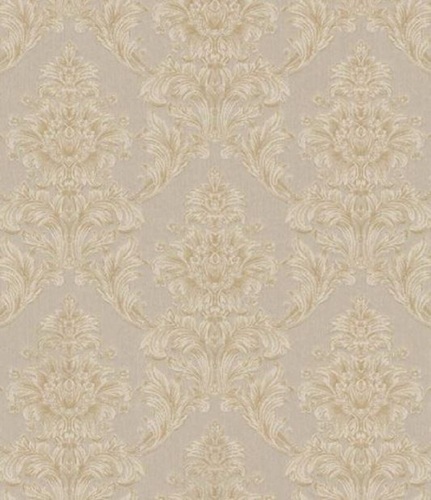 Casa Padrino Barock Textiltapete Beige / Creme / Grau 10,05 x 0,53 m - Tapete im Barockstil