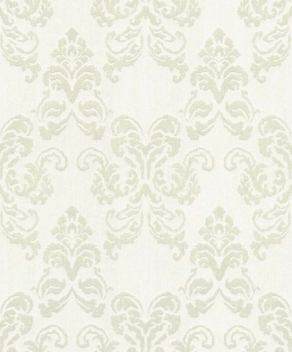 Casa Padrino Barock Textiltapete Creme / Silber 10,05 x 0,53 m - Deko Accessoires im Barockstil