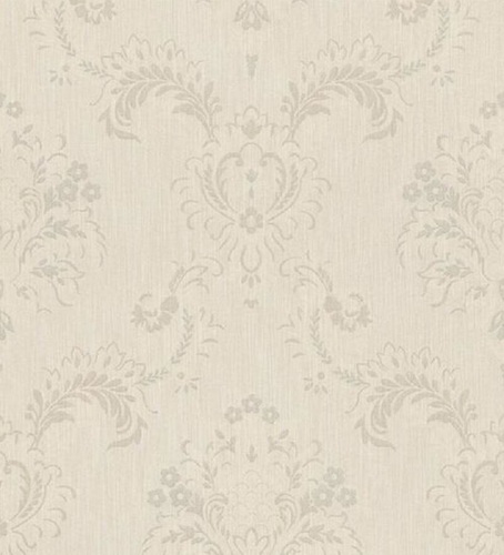 Casa Padrino Barock Textiltapete Beige / Grau 10,05 x 0,53 m - Hochwertige Wohnzimmer Tapete im Barockstil