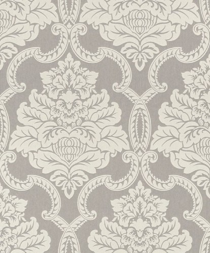 Casa Padrino Barock Textiltapete Creme / Grau 10,05 x 0,53 m - Barock Tapete - Deko Accessoires