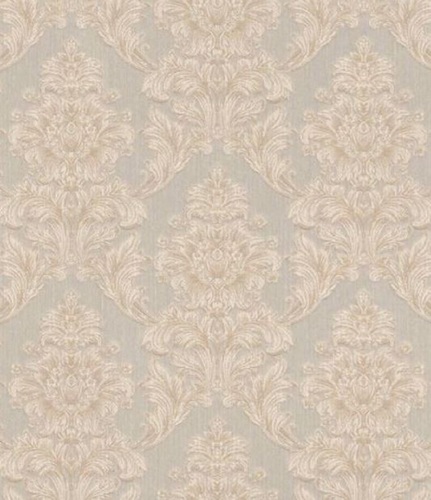 Casa Padrino Barock Textiltapete Beige / Grau 10,05 x 0,53 m - Tapete im Barockstil