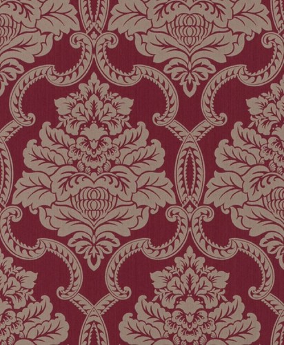 Casa Padrino Barock Textiltapete Rot 10,05 x 0,53 m - Barock Tapete - Deko Accessoires