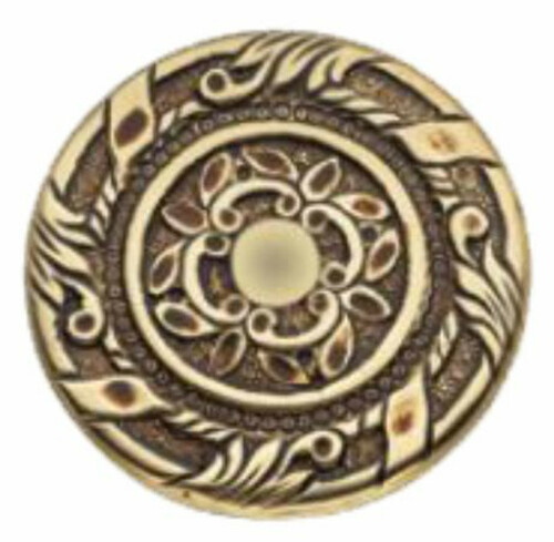 Casa Padrino Barock T�rklinken Set 14,7 x H. 29 cm - Verschiedene Farben - 2 Prunvolle Messing T�rgriffe mit Platten - Luxus Qualit�t - Made in Italy 