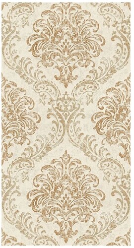 Casa Padrino Barock Vliestapete Creme / Gold Metallic