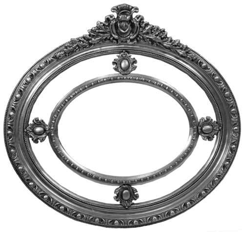 Casa Padrino Barock Wandspiegel Silber 125 x H. 120 cm - Handgefertigter ovaler Barock Spiegel mit wundersch�nen Verzierungen