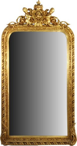 Casa Padrino Barock Wandspiegel Gold 100 x H. 186 cm - Prunkvoller Barock Spiegel mit wundersch�nen Verzierungen