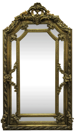 Casa Padrino Barock Wandspiegel Gold 115 x H. 215 cm - Prunkvoller Barock Spiegel mit wundersch�nen Verzierungen - M�bel im Barockstil